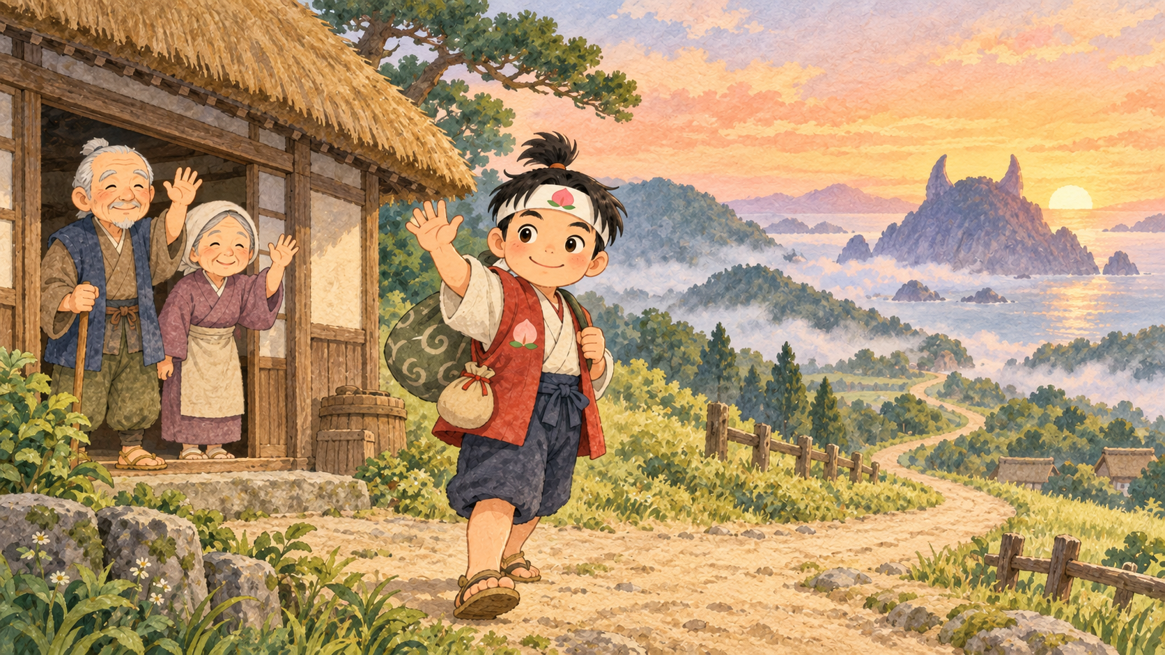 桃太郎の場面